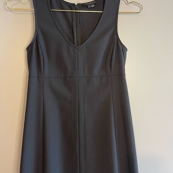 Theory Black Sleeveless Sheath Dress | SZ 0 - Picture 14 of 14